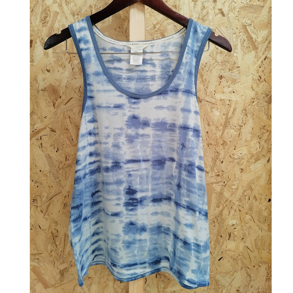 LUCKY BRAND Blue Tie Dye Pajama Tank Top Size L - Picture 1 of 7